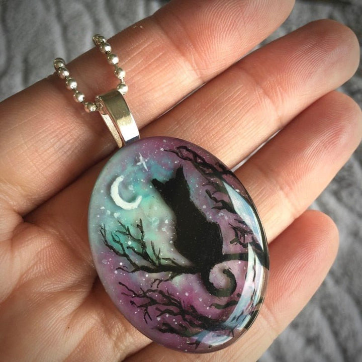 Celestial Starry Cat Necklace